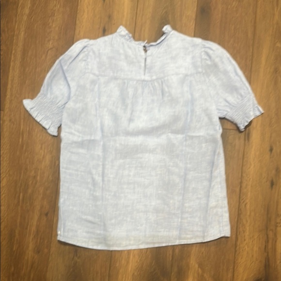 Jcrew Light Blue Ruffle Top - Picture 5 of 5